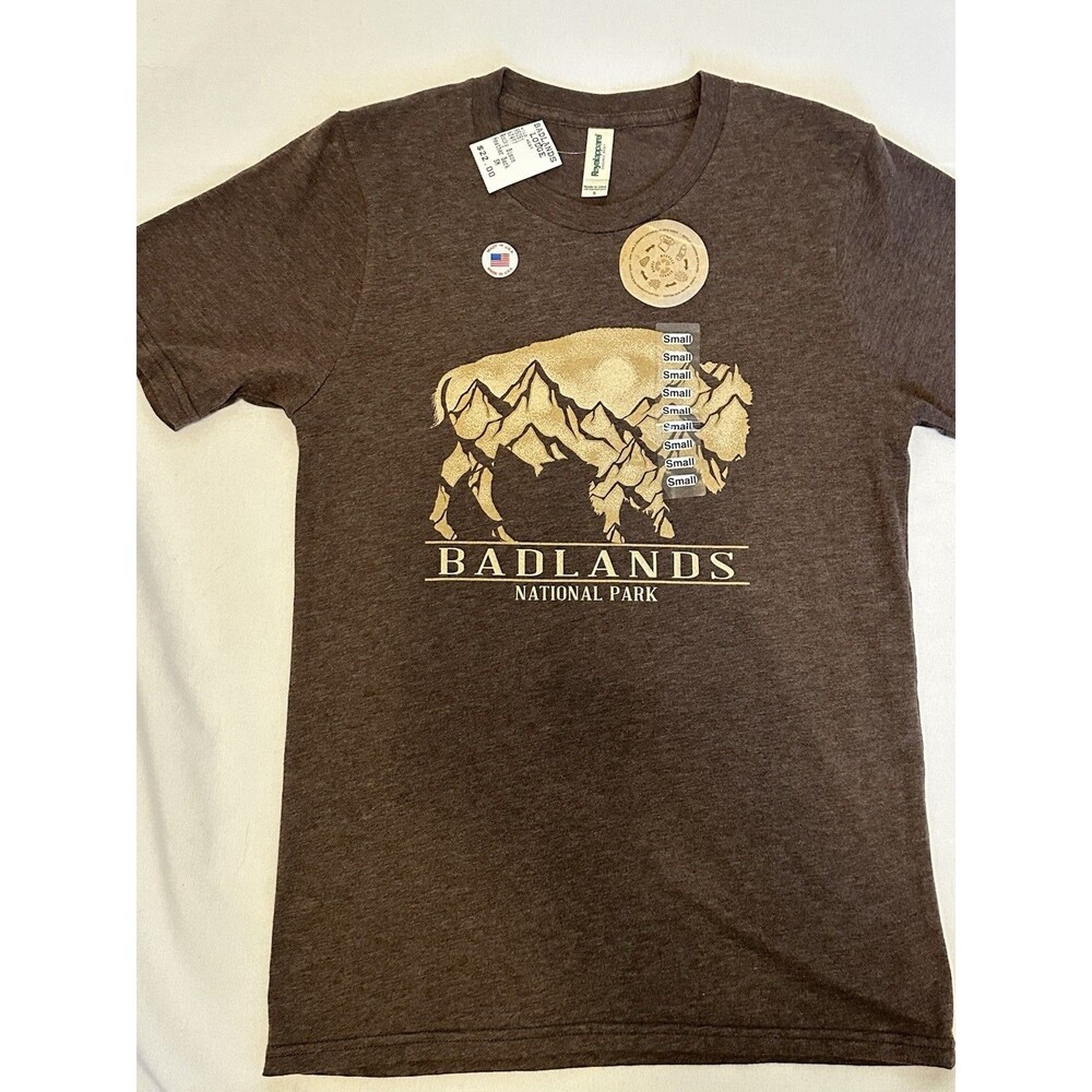 NWT Badlands National Park Tee Brown Size Small